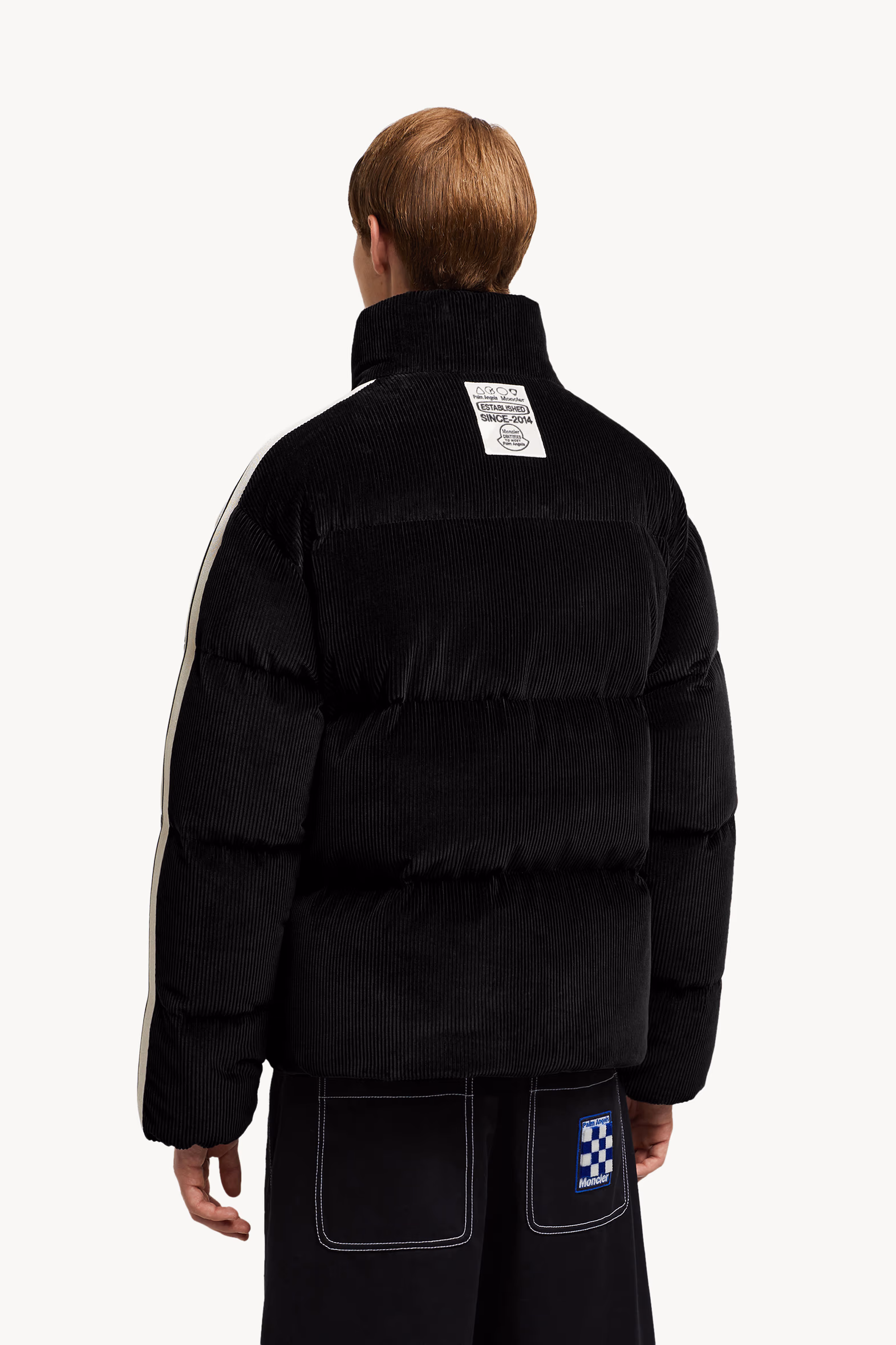 Doudoune courte en velours côtelé Abrolhos Moncler x Palm Angels Mixte Noir Moncler 5